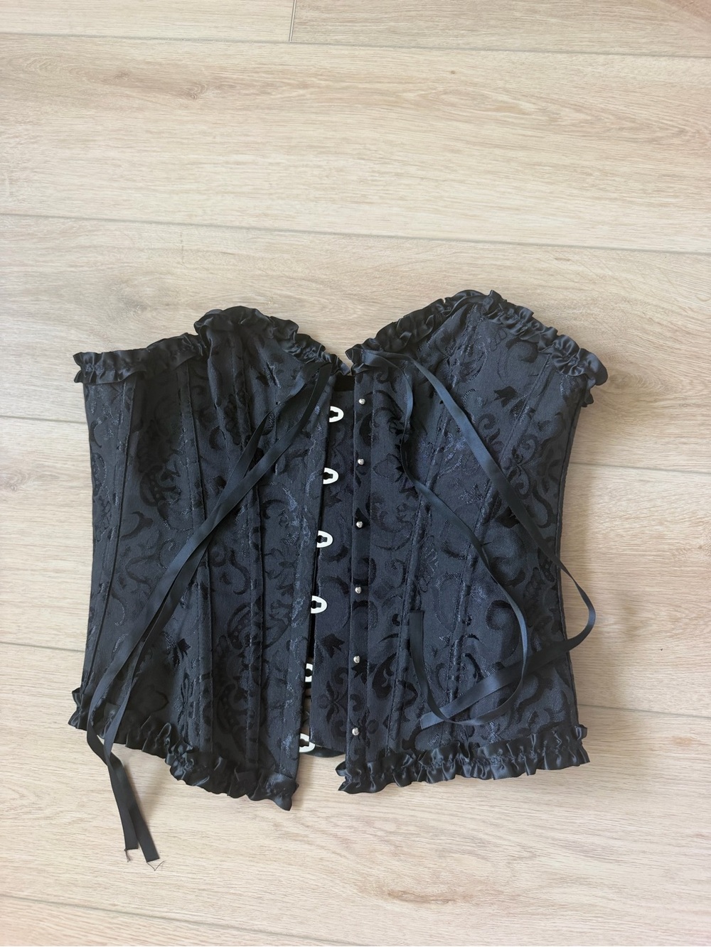 Black Bustier Corset Top